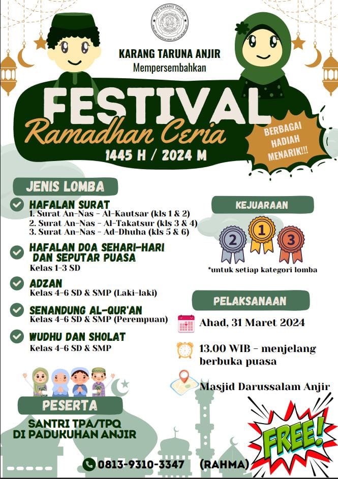 Persiapan Kegiatan Ramadhan Karang Taruna Anjir